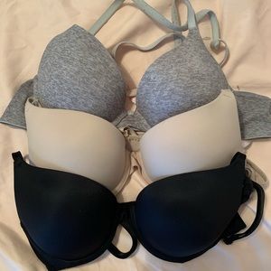 3 PINK wear everywhere push up bras